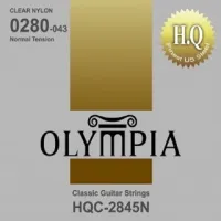 Olympia HQC 2845N нейлоновые струны для 6-ти струнных классических гитар High Quality Acoustic Silver Plated Wound Normal Tension, .0280, .0322, .0403, .029w, .035w, .043w, американская сталь