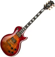 GIBSON CUSTOM SHOP Les Paul Axcess Custom Figured Top w/ Ebony Fingerboard Gloss Bengal Burst элекрогитара, цвет санберст, в ком