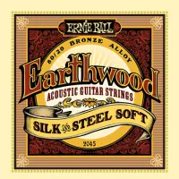 P02045 Earthwood Silk and Steel Soft Струны для акустической гитары сталь+шелк 11-52, Ernie Ball