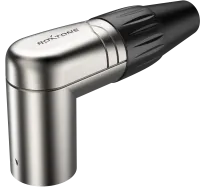 ROXTONE RX3RMP-NT Разъем cannon кабельный угловой, "папа", 3-х контактный, Корпус: металл, Контакты: олово.