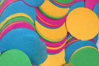 SFAT Confetti ROUND 55 mm Multicoloured -1 kg конфетти для сцены круглой формы 55 мм мультицветные c огнезащ.пропиткой- 1 кг