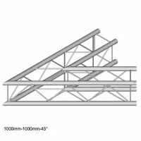 Dura Truss DT 24-C19-L45 Узел стыковочный двухлучевой - угол, 45°, алюминиевый, сечение 220х220 мм