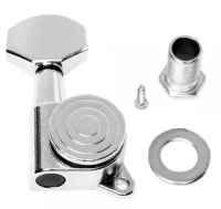 STAGG SP-MHEL-DX6X1CH - колки для ак. или электрогитары, 6 в линию, серия deluxe, цвет хром