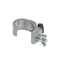 ИМЛАЙТ H25-HOOK-28\30 Алюминиевая струбцина крюк шириной 25мм с винтовым фиксатором для трубы d28–30 мм. Допустимая нагрузка 70кг.