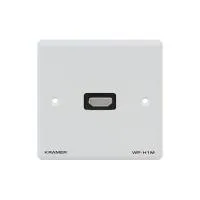 Настеннная панель Kramer Electronics [WP-H1M/EU/GB(W)] с проходным разъемом HDMI. Цвет белый. Kramer Electronics WP-H1M/EU/GB(W)