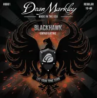 DM8001 Blackhawk Комплект струн для электрогитары, с покрытием, 10-46, Dean Markley