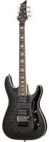 SCHECTER OMEN EXTREME-6 FR STBLK-Гитара электрическая, 6 струн, корпус махагони w/Quilted Maple, гриф клен, лады 24XJumbo,bridges:Floyd Rose Special, звукосн Schecter Diamond Plus, мензура 25,5", фурнитура Black Chrome