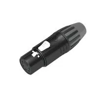 Seetronic SCMF5-BG- Кабельный разъем XLR 5-pin (розетка), на кабель диаметром 3,5–8,0 мм, под пайку, цвет черный