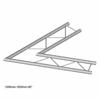 Dura Truss DT 22-C20H-L60 Узел стыковочный двухлучевой - угол, 60°, алюминиевый, сечение 220мм