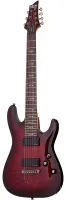 SCHECTER DEMON-7 CRB - 7-струнная электрогитара, 24 лада, корпус: липа, гриф:клён, накладка венге, на болтах, звукосниматели: HH Schecter Diamond Active HB-105S, регулировки: громкость, тон, 3х позиционный переключатель, Цвет гитары: Crimson Red Burst (CR