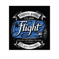 FLIGHT EN1046 - струны для электрогитары, 10-46, натяжение Light, сталь, обмотка никель