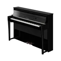 Yamaha nu1xa pbw  гибридное цифровое пианино, тип клавиатуры вертикальная фортепианная механика
