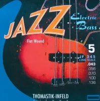 Thomastik JF344  Jazz Bass Струны для 4-струнной бас-гитары, 43-100, никель плоская оплетка