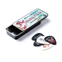 Dunlop rwt03h billy gibbons pick tin sale  сувенирный набор медиаторов в пенале, толстые, 6 шт.