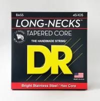 DR TMH-45 - струны для 4-струнной бас-гитары, Калибр: 45-105, Серия: LONG NECKS™, Обмотка: нержавеющая сталь, Покрытие: нет