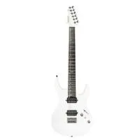 Mooer mmt100 pearl white  электрогитара с чехлом, форма суперстрат, нн, цвет белый