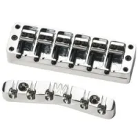 Warwick SP W 30158 6BN C  Бридж + струнодержатель для 6-струнного баса, broad-neck, хром