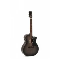 Sigma guitars gmc-ste-bkb  электроакустическая гранд аудиториум верхняя дека массив ситхинской ели