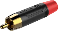 ROXTONE RF2CS-BG-RD Разъем 1шт. RCA "Тюльпан" с красным маркером 1шт. Упаковывается по 2 шт в блистере(красный+черный)