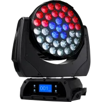 SILVER STAR SS634XCEF CYAN8000XE MK2 "Поворотная голова", 14280 люкс/2 м, 36*10W RGBW чипов,  Zoom 15-45', стробоскоп, эл. диммер 0-100%, DMX-512- 12-16 кан., reset, встроенные программы, Pan: 540° max / Tilt:300° max ,16-bit movement resolution, мощность