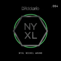 NYNW064 NYXL Отдельная струна для электрогитары, никелированная, 064, D'Addario