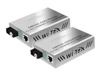 Wi-Tek WI-MC101M Медиаконвертер 100 Мбит/с, дальность до 25 км, комплект 2 шт 1310/1550нм