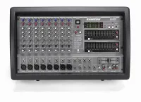 XM910 микшер 10 мик/лин входов с 3х полосным эквалайзером, 24-бит DSP c 100 пресет, 2х7 полосных эквалайзера общих, усилитель 2х450 ватт/4 ома. SAMSON