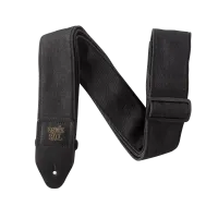 Ernie Ball 4058 Ремень гитарный из джинсовой ткани с кожаными концами, цвет Fade Black