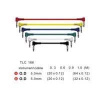 True magic TLC166/0.6M Кабель коммутационный угловые Jack-Jack, 0,6м (набор 6 шт.)