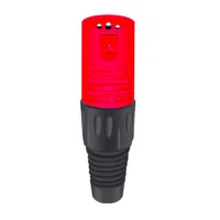Taverlab D1039M-Red - Разъём 3PIN XLR папа, пластик, красный