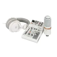 Yamaha ag03mk2 white lspk  комплексный пакет ag03mk2+ycm01- конд микр+yh-mt1- наушники