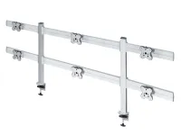 ErgoFount TBSS-600C- Настольное крепление для 6 мониторов диагональю до 24'' (2х3), зажим типа C, макс. нагрузка 72 кг