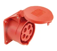 PCE Розетка встр накл 63А/400V/3P+N+E/IP67 4356-6