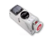 PCE Розетка настенная 32А/400V/3P+N+E/IP67, под автоматический выключатель, DIN-рейка 76252-6