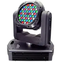 SILVER STAR YG-LED606 MX ALPHA (15') "Поворотная голова" LED прожектор, 54LED  диодов RED 2W(14шт)/  GREEN 3W(14шт)/ BLUE 3W(14шт)/ WHITE 3W(12шт), срок жизни диодов 50000 часов, RGB смешение цветов, варьируемый стробоскоп, электронный диммер 0-100%, DMX-