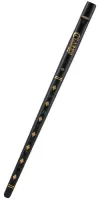 Tin whistle D Clarke Original SBDC - Traditional English whistle in D tuning with wooden mouthpiece. Black with "diamond" décor