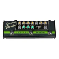Screaming Blonde аналог. преамп/процессор для гитары и баса, SansAmp Character Series, звучание Tube Screamer и усилителей Fender; 2 кан., независимая секция перегруза, 1/4” вх/вых., вых. XLR, Tech 21