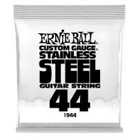 Ernie Ball 1944  струна одиночная для электрогитары, Серия Stainless Steel, Калибр: 44, Сердцевина: шестигранник; сталь, покрытая оловом, Обмотка: