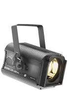 DTS SCENA LED 150 PC, 3000K, Black Театральный LED прожектор с линзой РС, 1 x White 150 Вт LED, 7.000 Lum ,цветовая температура 3000°K, CRI>90, 3565 Lux/3 m, Zoom 12° - 75°, линза Ø 120 мм, линейный моторизованный зум, 4 DMX канала, разъемы POWERCON In, D