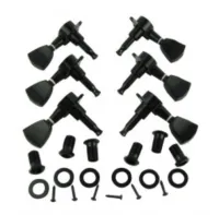 M170-3M758-3 Колки для гитары, 3+3, черные, Musiclily