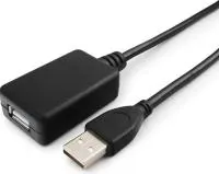 USB 2.0 UAE-01-10M удлинитель,активный, AM/AF, 10м- Кабель
