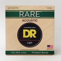 DR RPM-12 - струны для акустической гитары, Калибр: 12-54, Серия: RARE™, Обмотка: фосфористая бронза, Покрытие: нет