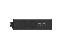ABL 2M400202- Розеточная станция серии UDM с 2 розетками и 2xRJ45 Cat6A, черная