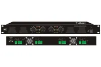 Усилитель [T-4120DSA] ITC , Четырехканальный усилитель. Class-D, 4x120W, 100V/4Ohm,1U высота, управление громкостью на передней панели.
