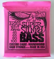 ERNIE BALL 2834 Super Slinky Nickel Wound Electric Bass Strings - 45-100 Gauge