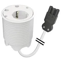 FORMING FUNCTION 9358051101- Встраиваемая розетка с тремя уровнями установки для монтажа в стол: 2 отверстия 7 мм, 2 отверстия 9,5 мм, цвет белый