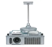 B-Tech BT881/W - Потолочное универсальное крепление с короткой штангой для проектора LCD/DLP, нагрузка до 10 кг, цвет - белый.