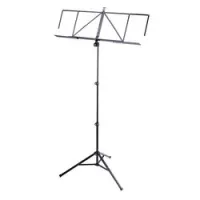 K&M 10062-015-55  пюпитр складной с расширяющимся нотным держателем, чёрный