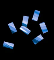 Конфетти металлизированное 10х20мм синее