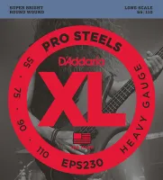 EPS230 ProSteels Комплект струн для бас-гитары, Heavy, 55-110, D'Addario